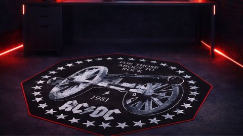 Mata pod fotel gamingowa AC/DC wodoodporna antypoślizgowa Rock'n'Roll 100cm