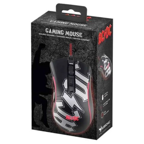 Mysz gamingowa AC/DC LED 7200 DPI przewodowa dla graczy lub biura USB