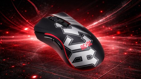 Mysz gamingowa AC/DC LED 7200 DPI przewodowa dla graczy lub biura USB
