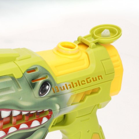 Pistolet do baniek mydlanych Dinozaur maszynka strzelająca bańkami