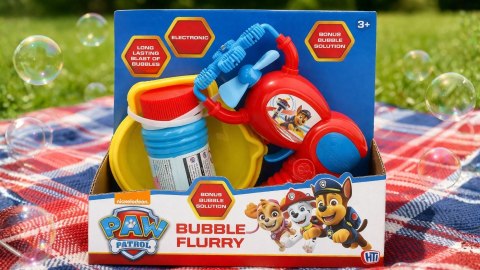 Pistolet do baniek mydlanych Psi Patrol Bubble Flurry bańki Paw Patrol