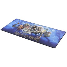 Podkładka XXL Iron Maiden 900x400 mm - gamingowa mata pod mysz i klawiaturę, Eddie, antypoślizgowa, 3 mm
