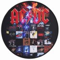 Podkładka pod mysz AC/DC duża Ø30 cm gamingowa rockowa antypoślizgowa