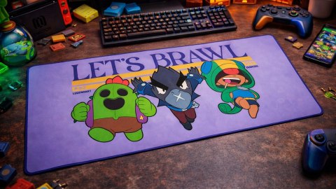 Podkładka pod mysz Brawl Stars Let's Brawl gamingowa dla graczy 90x40cm XXL