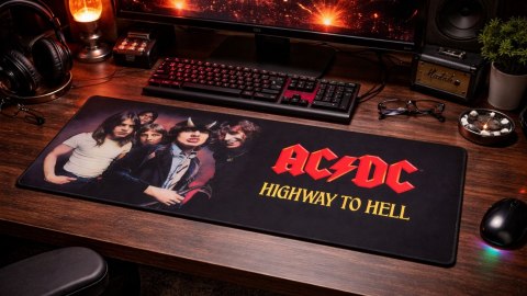 Podkładka pod mysz na biurko AC/DC gamingowa rockowa 90×40 cm XXL