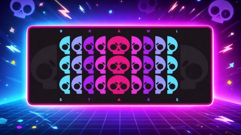 Podkładka pod mysz na biurko Brawl Stars Skull Repeater dla graczy XXL