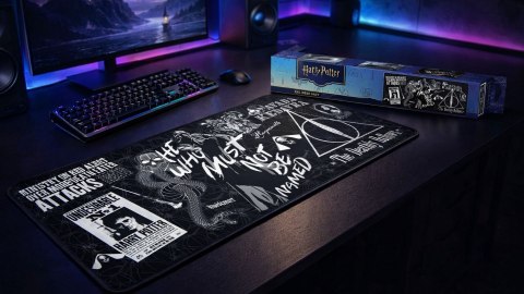 Podkładka pod mysz na biurko XXL Harry Potter Voldemort Insygnia 90×40 cm