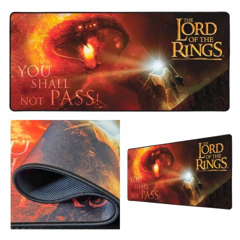 Podkładka pod mysz na biurko XXL Lord of the Rings Gandalf Balrog 90×40 cm