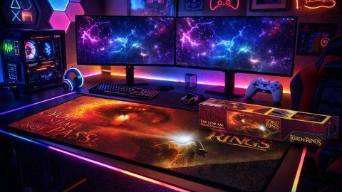 Podkładka pod mysz na biurko XXL Lord of the Rings Gandalf Balrog 90×40 cm