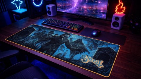 Podkładka pod myszkę na biurko Ghost Cryptwalker 90×40 cm gamingowa XXL