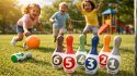 Zestaw do kręgli dla dzieci FUN AREA gra zręcznościowa kręgle plastikowe