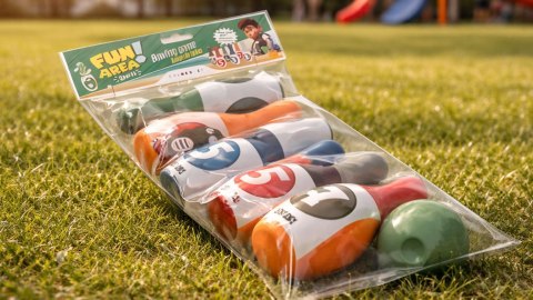 Zestaw do kręgli dla dzieci FUN AREA gra zręcznościowa kręgle plastikowe
