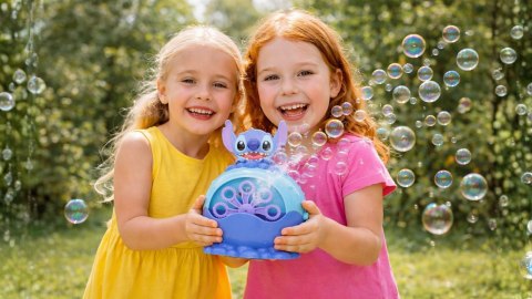 Bańki ze Stitch'em - maszynka do baniek mydlanych Disney Stich + płyn
