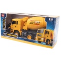 Betoniarka zdalnie sterowana RC 1:18 ciężarówka LED 2.4 GHz na pilot