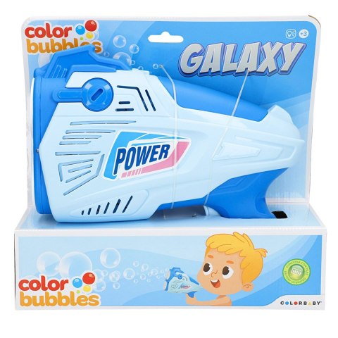ELEKTRYCZNY PISTOLET DO BANIEK LED COLOR BUBBLES GALAXY AUTOMATYCZNY 24CM