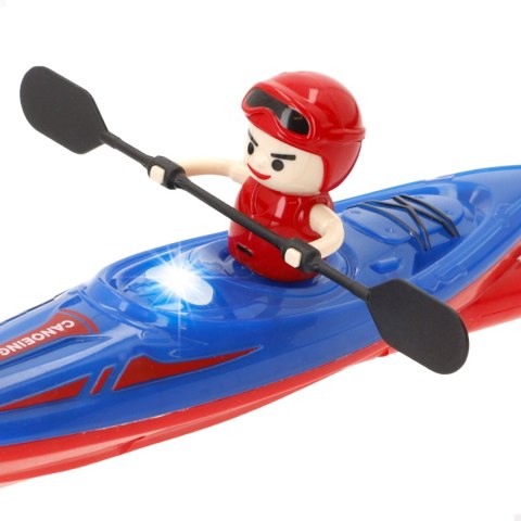 Kajak zdalnie sterowany RC 2.4GHz łódka motorówka River Kayak figurka LED