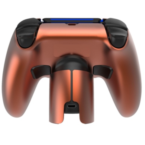 Kontroler bezprzewodowy Deltaco GAM-199-ORANGECOPPER PS5 + Stacja ładująca