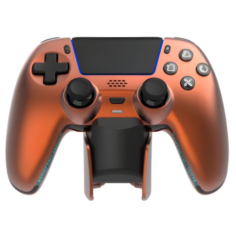 Kontroler bezprzewodowy Deltaco GAM-199-ORANGECOPPER PS5 + Stacja ładująca