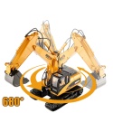 Koparka zdalnie sterowana RC 1:14 zabawka z pilotem obrót 680° metal ABS