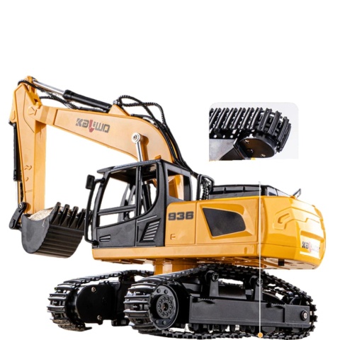 Koparka zdalnie sterowana RC 1:24 2.4 GHz 9CH obrót 360° LED z pilotem