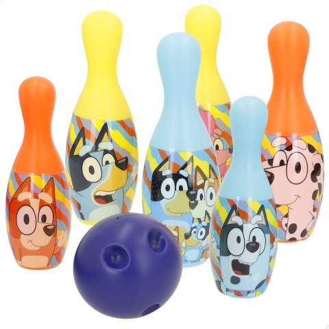 Kręgle dla dzieci Bluey - zestaw bowling 6 kręgli + piłka