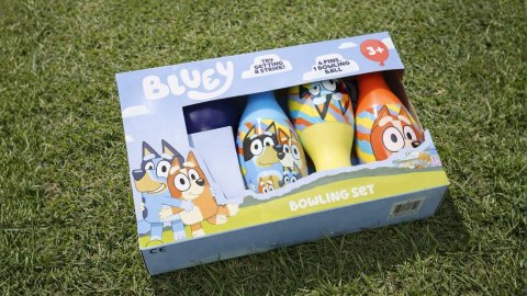 Kręgle dla dzieci Bluey - zestaw bowling 6 kręgli + piłka