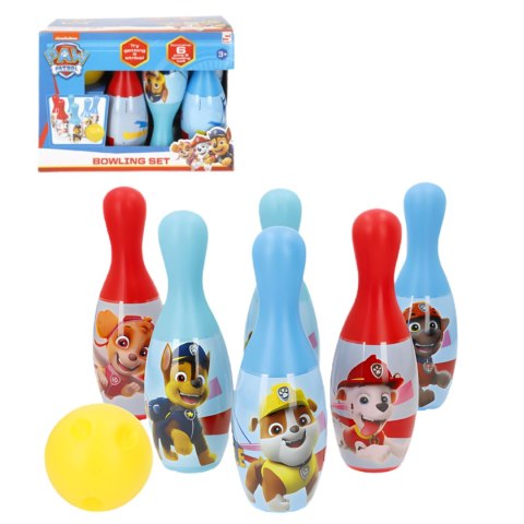 Kręgle zestaw dla dzieci Psi Patrol PAW PATROL - bowling 6 kręgli + piłka