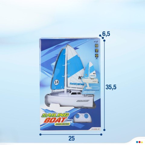 ŁÓDKA ŻAGLOWA RC SAILING BOAT ZDALNIE STEROWANA 2.4 GHz PILOT Żaglówka