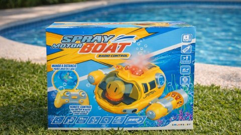 ŁÓDŹ PODWODNA RC 2.4GHz SPRAY MOTOR BOAT ZDALNIE STEROWANA DO Basenu Wanny