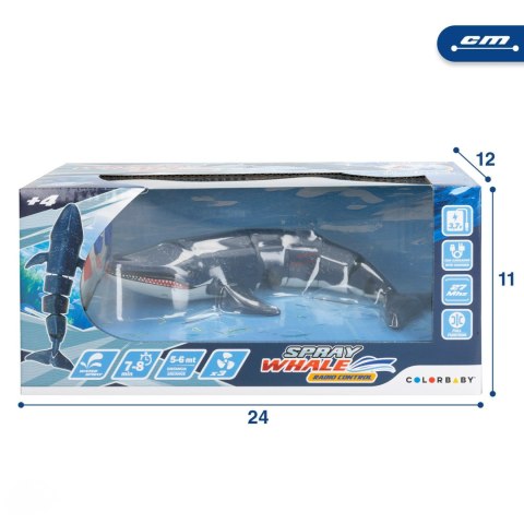 ŁÓDŹ PODWODNA RC WIELORYB SPRAY WHALE 27 MHz łódka ZDALNIE STEROWANY 20 cm