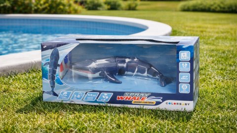 ŁÓDŹ PODWODNA RC WIELORYB SPRAY WHALE 27 MHz łódka ZDALNIE STEROWANY 20 cm