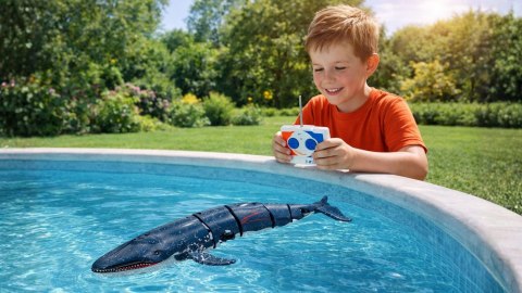 ŁÓDŹ PODWODNA RC WIELORYB SPRAY WHALE 27 MHz łódka ZDALNIE STEROWANY 20 cm