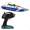 ŁÓDŹ POLICYJNA RC PATROL 2.4GHz 36CM SZYBKA MOTORÓWKA ZDALNIE STEROWANA