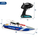 ŁÓDŹ POLICYJNA RC PATROL 2.4GHz 36CM SZYBKA MOTORÓWKA ZDALNIE STEROWANA