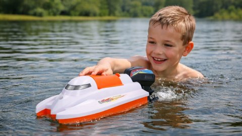 Łódź zabawkowa elektryczna Aqua World łódka do basenu wanny na baterie