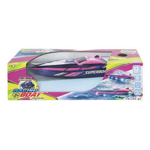 Łódź zdalnie sterowana RC 2.4 GHz motorówka sportowa wyścig Racing Boat LED