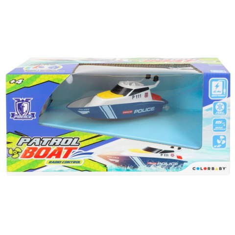 Łódź zdalnie sterowana RC 2.4GHz motorówka łódka policyjna Patrol Boat P111