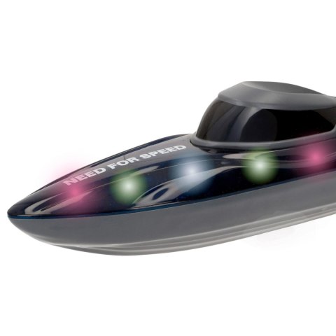 Łódź zdalnie sterowana motorówka wyścigowa RC 360° 2.4 GHz LED Racing Boat
