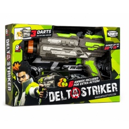 PISTOLET BLASTER HIP SHOT DELTA STRIKER 6 STRZAŁEK ZASIĘG 15 M 8+