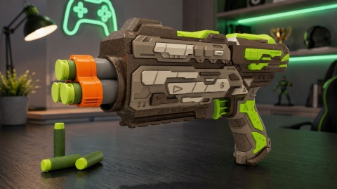 PISTOLET BLASTER HIP SHOT DELTA STRIKER 6 STRZAŁEK ZASIĘG 15 M 8+