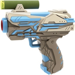 PISTOLET IRON STINGER HIP SHOT NIEBIESKI 6 STRZAŁEK PIANKOWYCH 8+