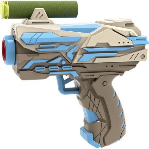 PISTOLET IRON STINGER HIP SHOT NIEBIESKI 6 STRZAŁEK PIANKOWYCH 8+