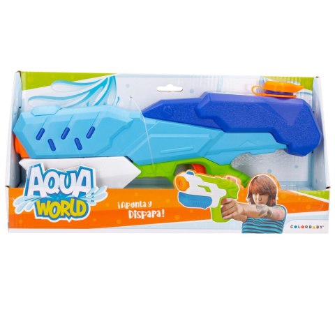 PISTOLET NA WODĘ AQUA WORLD 34,5 cm zabawka dla dziecka zbiornik 440 ml