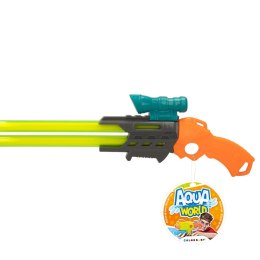PISTOLET NA WODĘ AQUA WORLD PODWÓJNY STRUMIEŃ 55 CM do zabawy dla dzieci
