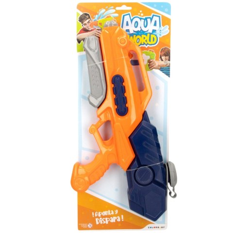 PISTOLET NA WODĘ AQUA WORLD do zabawy w ogrodzie i na plaży lekki 580 ml