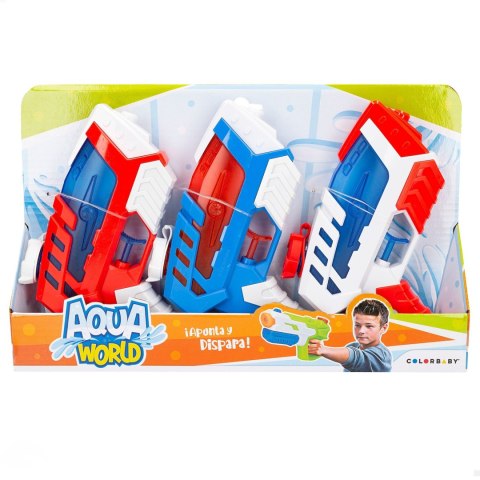 PISTOLET NA WODĘ DLA DZIECI ZESTAW 3 SZT AQUA WORLD STRZELANKA WODNA