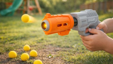 Pistolet na kulki dla dzieci FUN AREA Shoot & Score + 6 piłeczek
