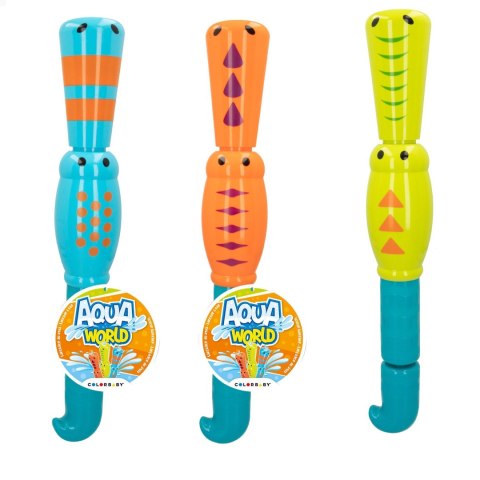 Pistolet na wodę AQUA WORLD 100 ml - 54 cm z 2 trybami strumienia zabawka