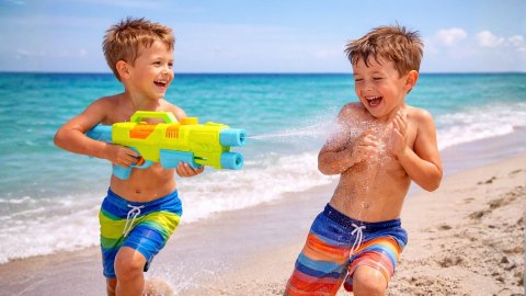 Pistolet na wodę Aqua World 49 cm z pompką MOCNY strumień i podwójna dysza