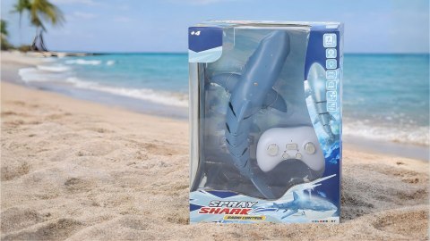 Rekin zdalnie sterowany do basenu wody RC 2.4 GHz Spray Shark LED